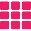Grid of 9 red squares
